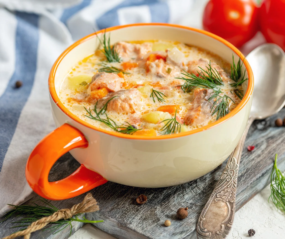 Blanquette de poisson et légumes de saison