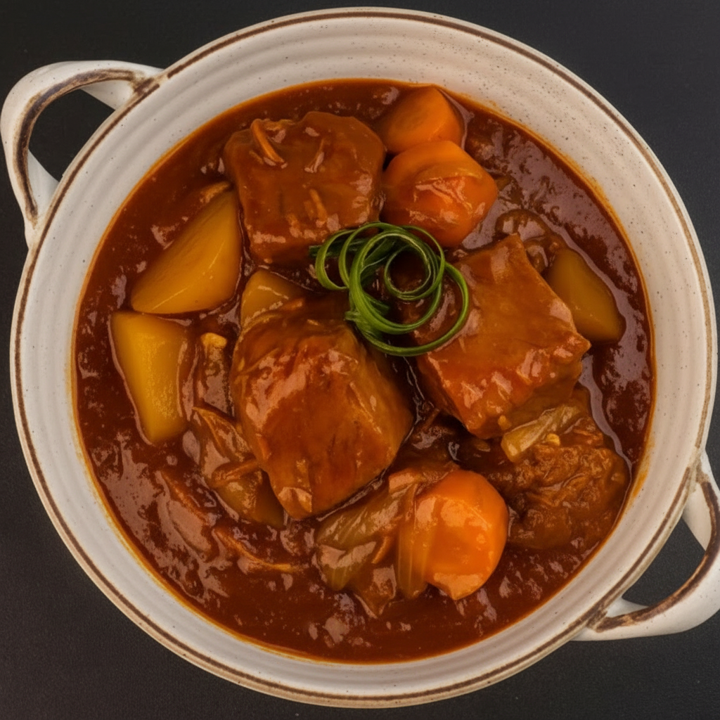 Joues de bœuf en sauce tomates aux capres