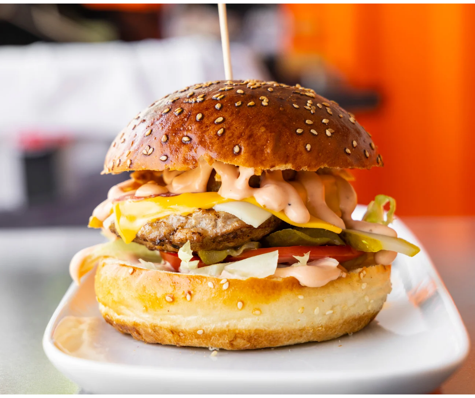 Burger boeuf et champignons