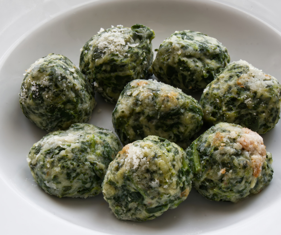 Gnudis de roquette au pesto