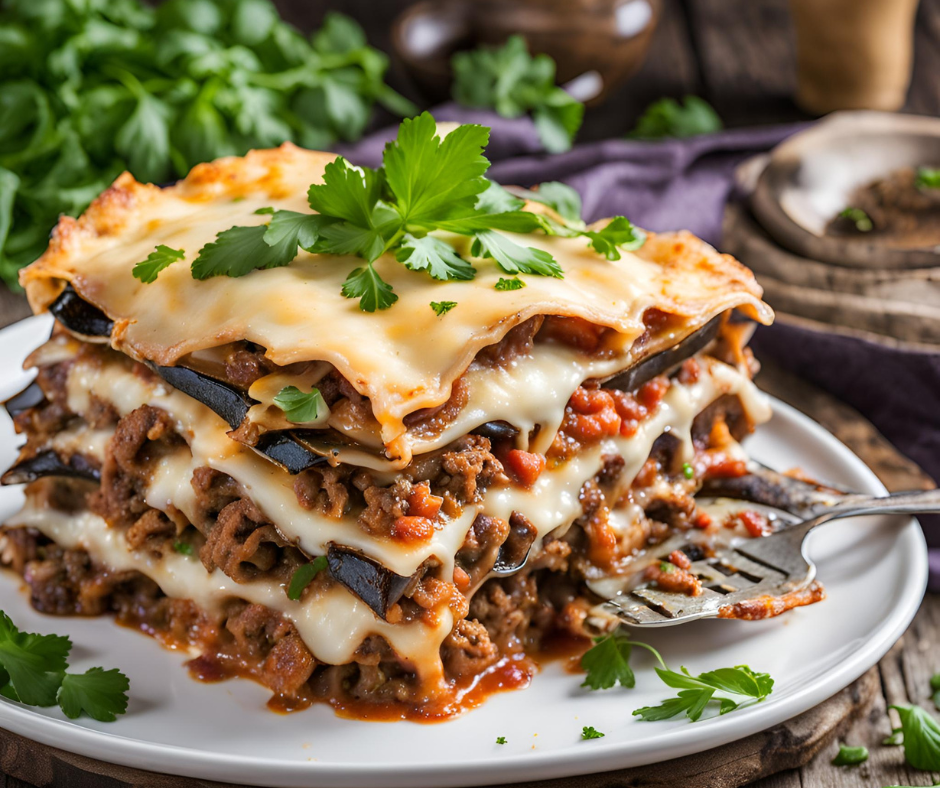 Lasagnes boeuf et aubergines