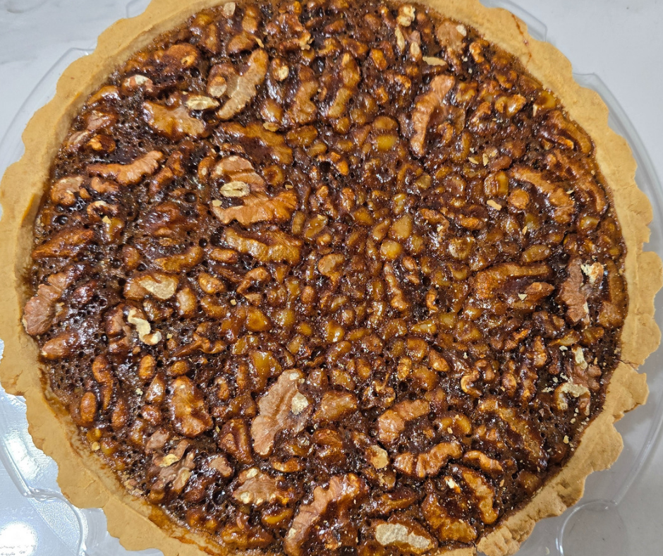 Tarte aux pommes et noix au caramel (jeudi/vendredi)
