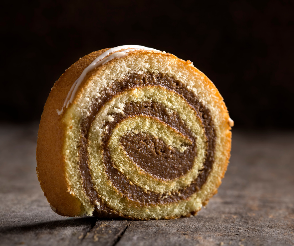 Gâteau roulé chocolat / crème de marrons (jeudi/vendredi)