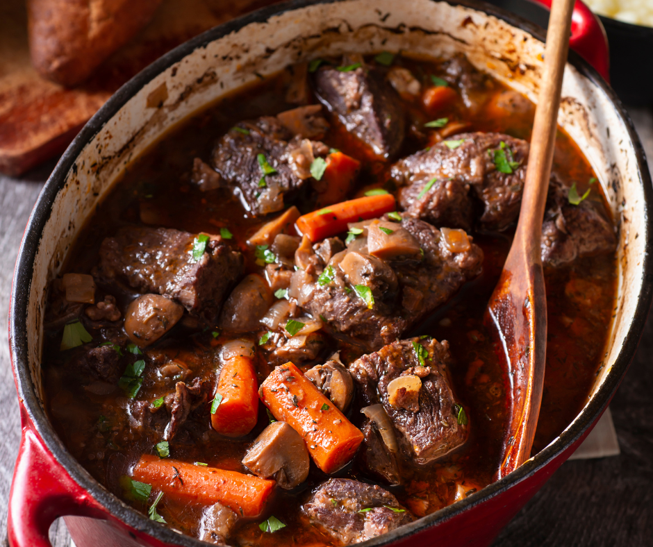 Bœuf au "vin chaud" de Noël