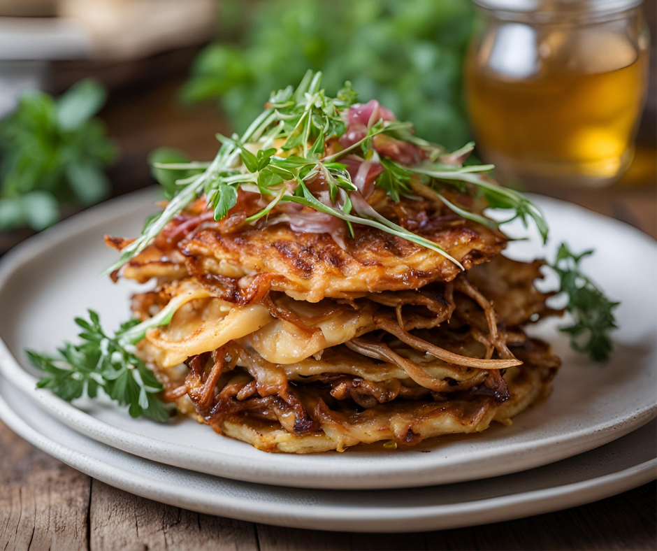 Röstis et viande effilochée façon burger