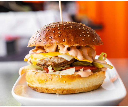 Burger boeuf et champignons