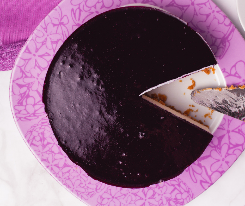 Cheesecake au coulis de mûres (jeudi/vendredi)