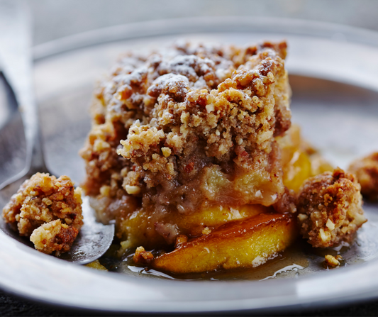 Crumble aux pêches (jeudi / vendredi)