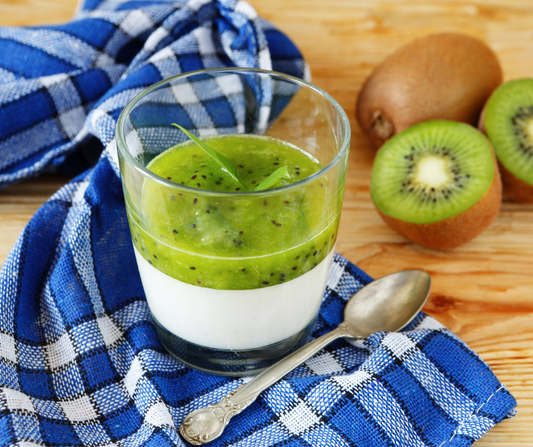 Panna cotta au coulis de kiwis (jeudi/vendredi)