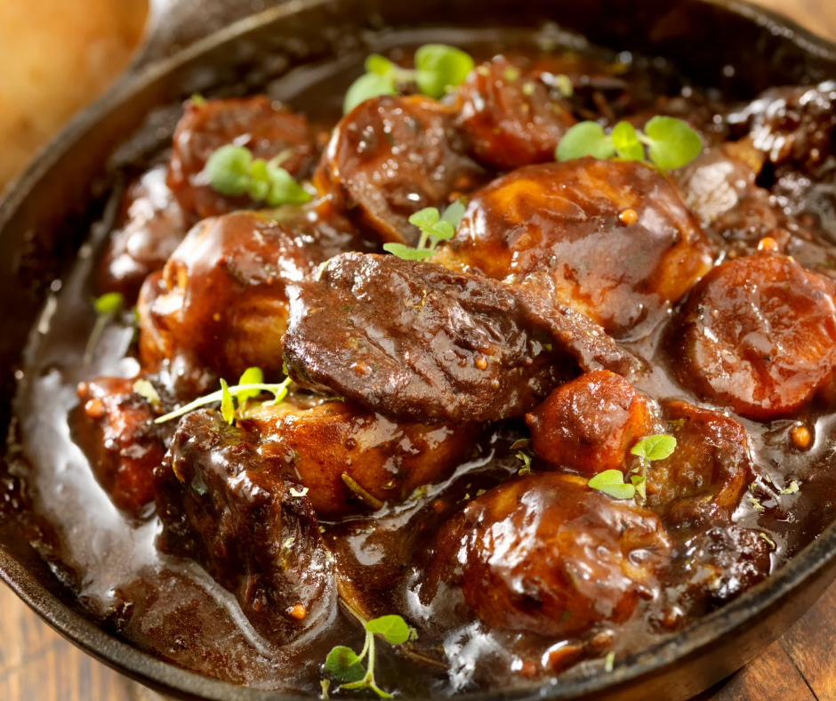 Ragoût de boeuf aux pâtes et légumes