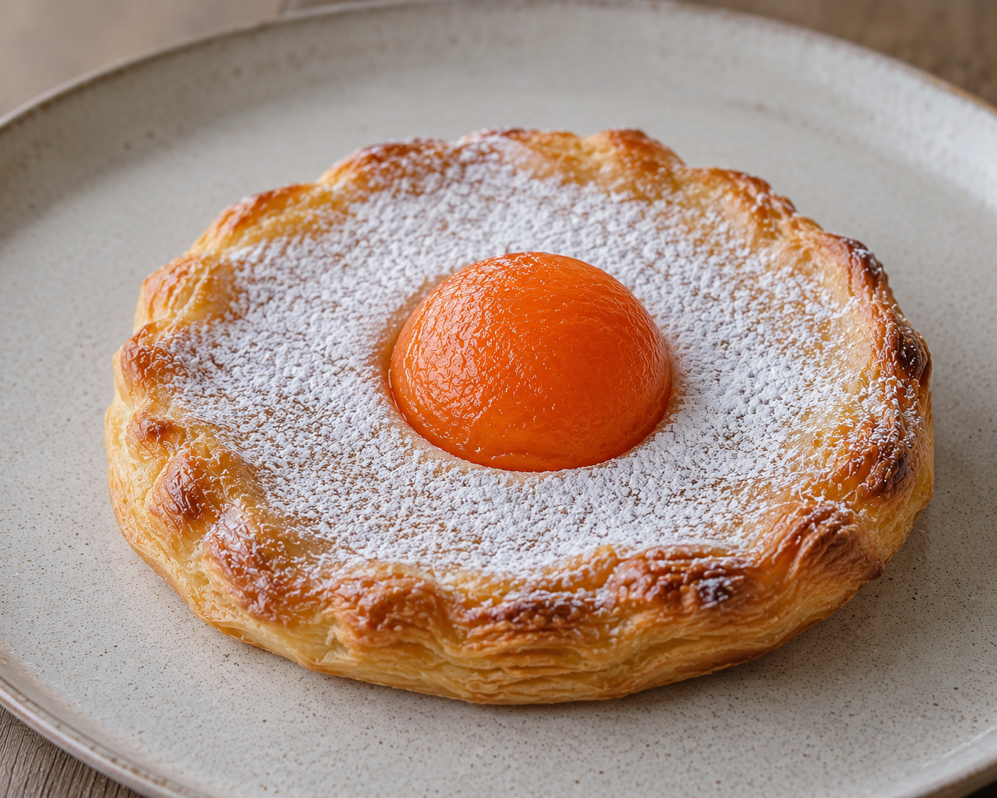 Oeuf au plat ou tarte fine abricot (jeudi / vendredi)